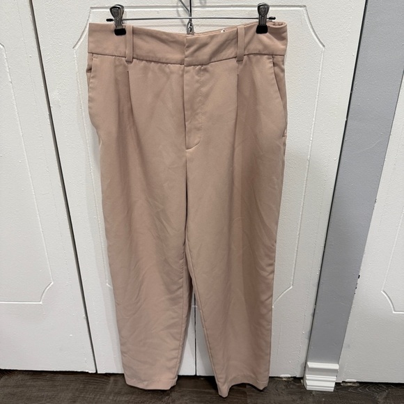 Zara Pants - Zara Pink Straight Leg High Rise Dress Pants